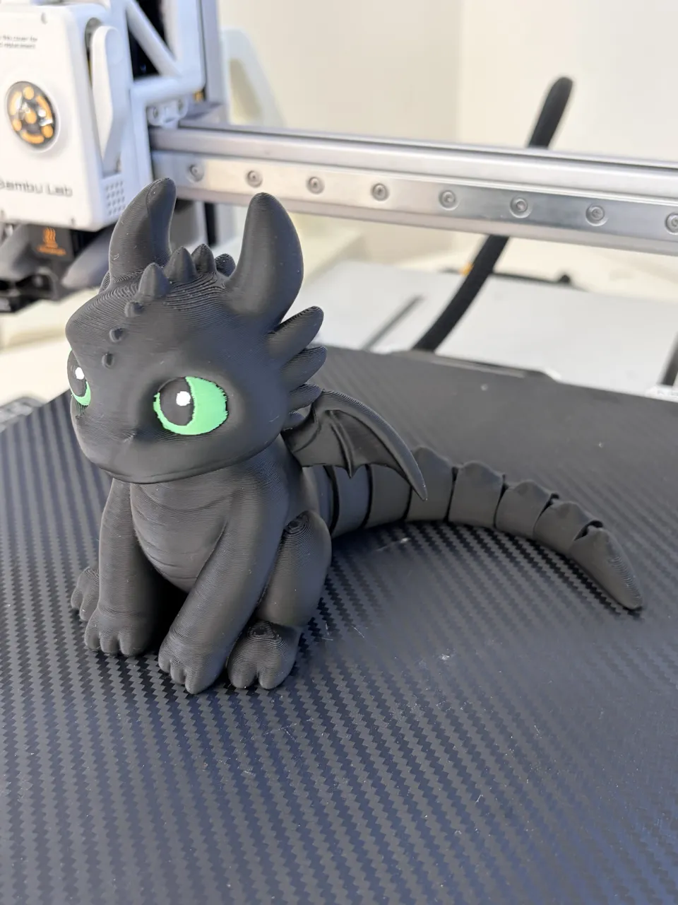 Flexi Toothless- articulated AMS view 3