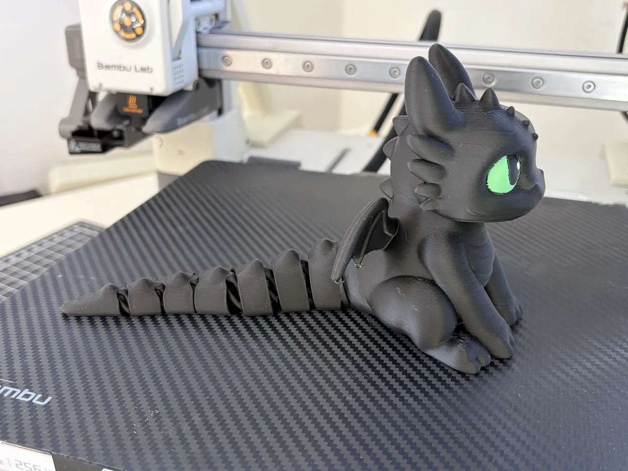 Flexi Toothless- articulated AMS view 2