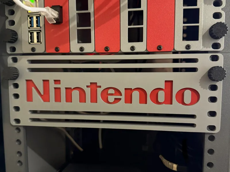 10 Inch Network Rack 2U Cover Plate (Nintendo)