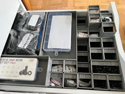 Schraubenorganizer IKEA ALEX Gridfinity 