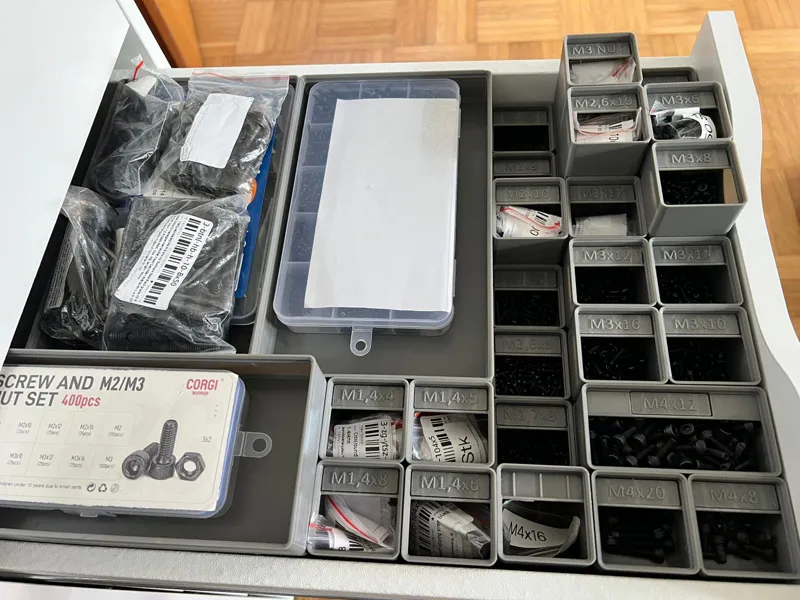 Schraubenorganizer IKEA ALEX Gridfinity 
