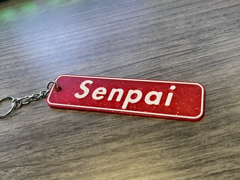 Supreme Senpai Keychain