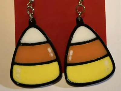 Candy Corn Earrings