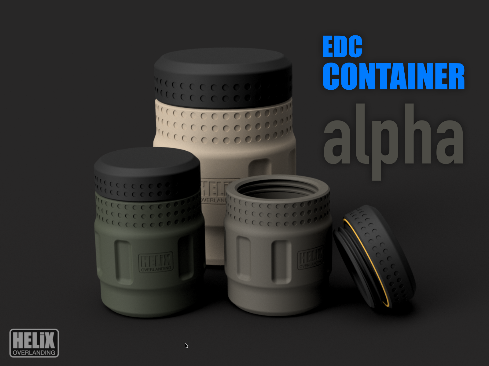 Rugged EDC Survival Container - Two Sizes 