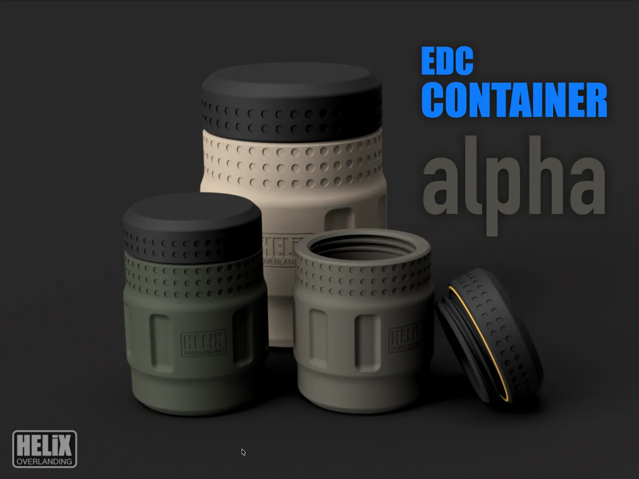 Rugged EDC Survival Container - Two Sizes view 2