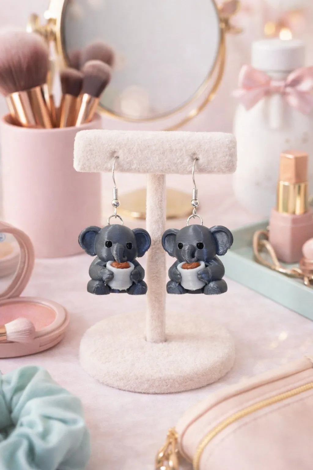 Tired Elephant Earrings view 2