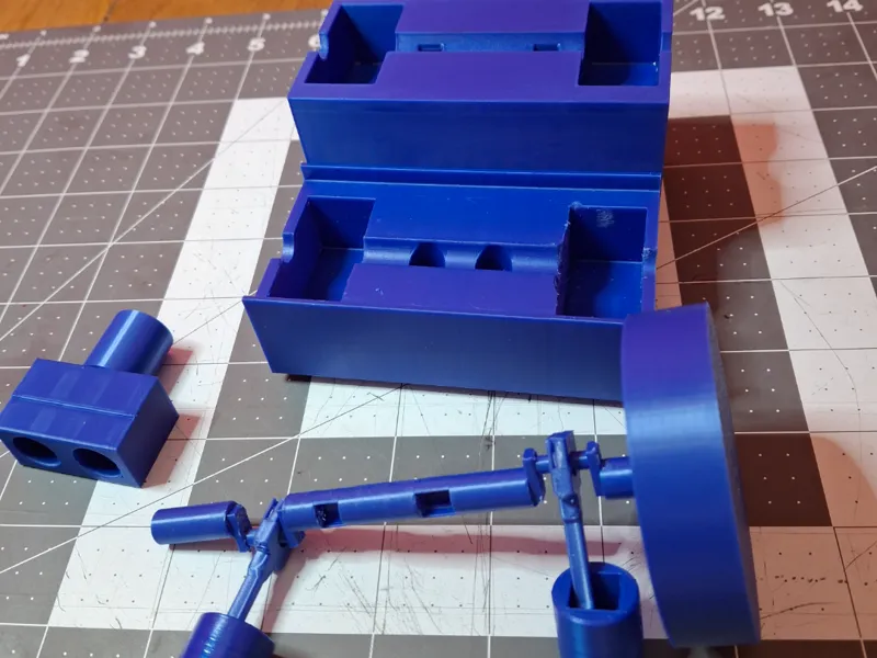 Air Engine 2 Cylinder Crankshaft is Valves