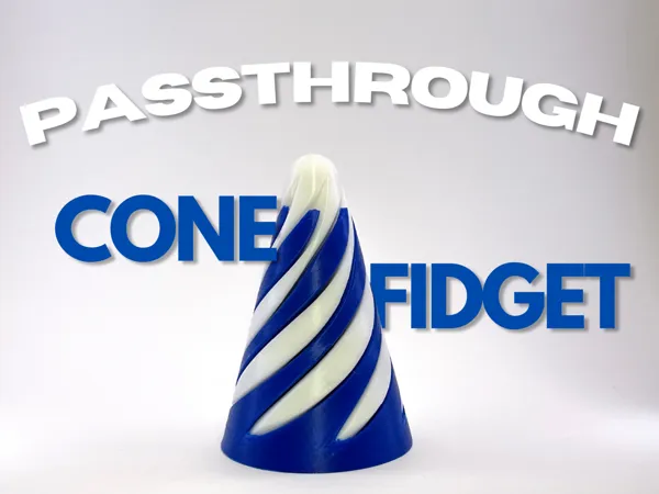 Cône fidget qui se traverse lui-même