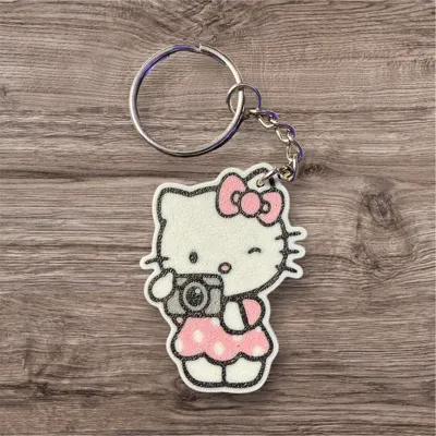Hello Kitty Holding Camera Keychain