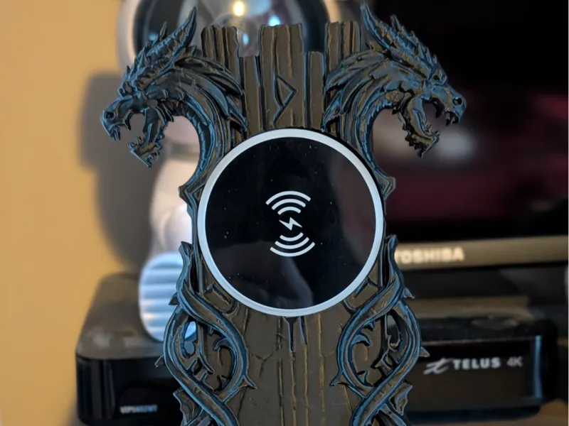 Support de téléphone avec chargeur sans fil viking