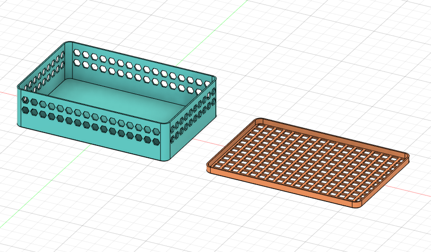 Miniatura 1 del modelo 3D 龟缸鱼缸集便器，生态缸粪便收集器，黑壳虾躲避，带盖子方便清洗