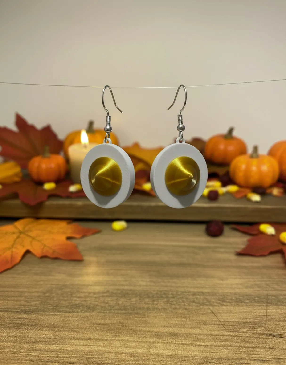 Deviled Egg Earrings view 2