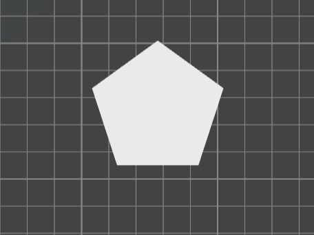 Flat Pentagon — 2D Basic Shape (STL, Printable)