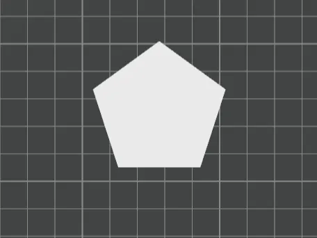 Flat Pentagon — 2D Basic Shape (STL, Printable)