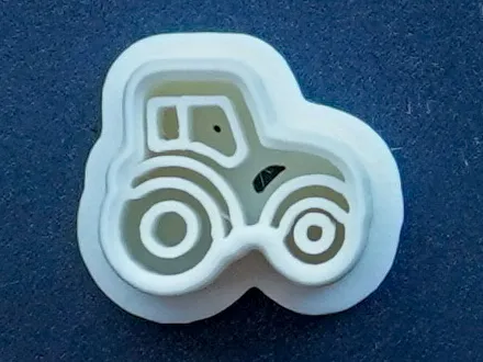 Tractor Polymer Clay Cutter Earrings Necklace