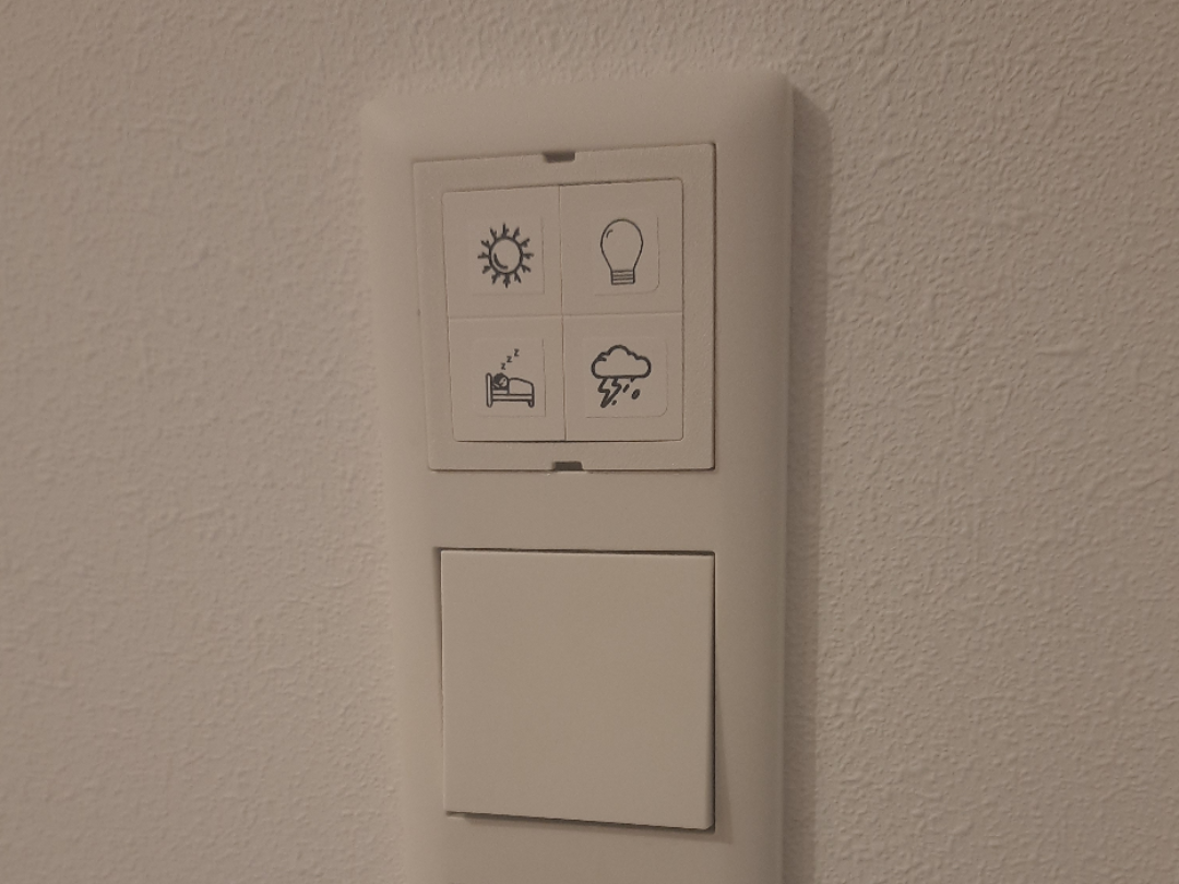 Adapter Shelly Blu Wall Switch 4 Gira System 55