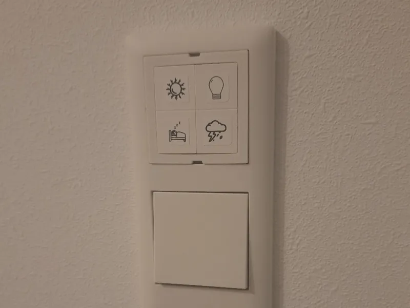 Adapter Shelly Blu Wall Switch 4 Gira System 55
