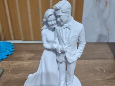 Elegant Wedding Couple Topper