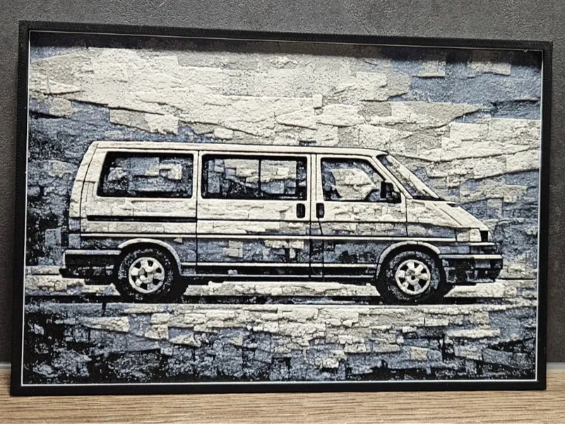 VW T4 Hueforge Brick Optik