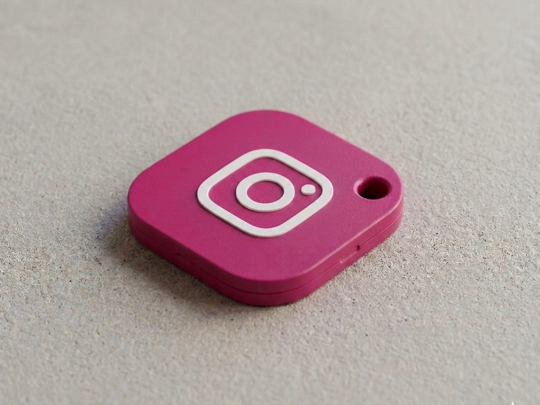 NFC Instagram Logo Keychain - Dual Color Edition