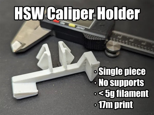 Support de pied à coulisse HSW, print-in-place sans support