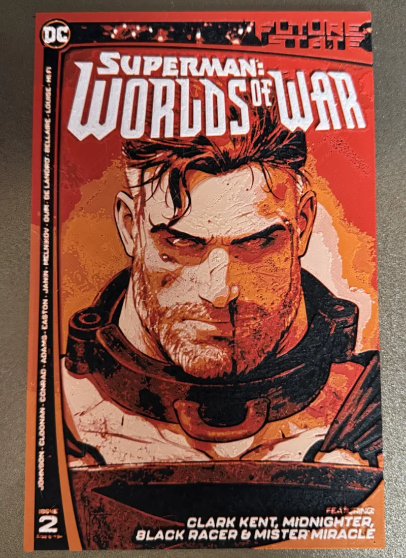 Superman - Worlds of War #2 - Comic Cover Hueforge