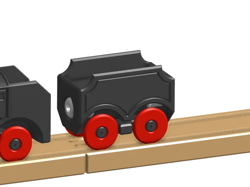 Fully printable Brio/LILLABO compatible train cart