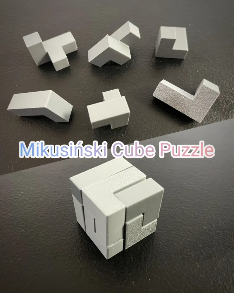 3*3*3  6-piece Mikusiński Cube puzzle