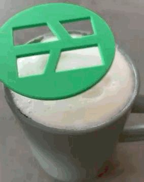 Bambulab logo coffee print