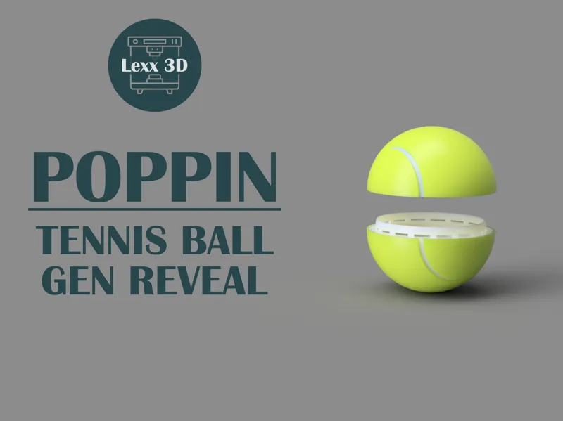 Poppin – Tennisball for Gender Reveal