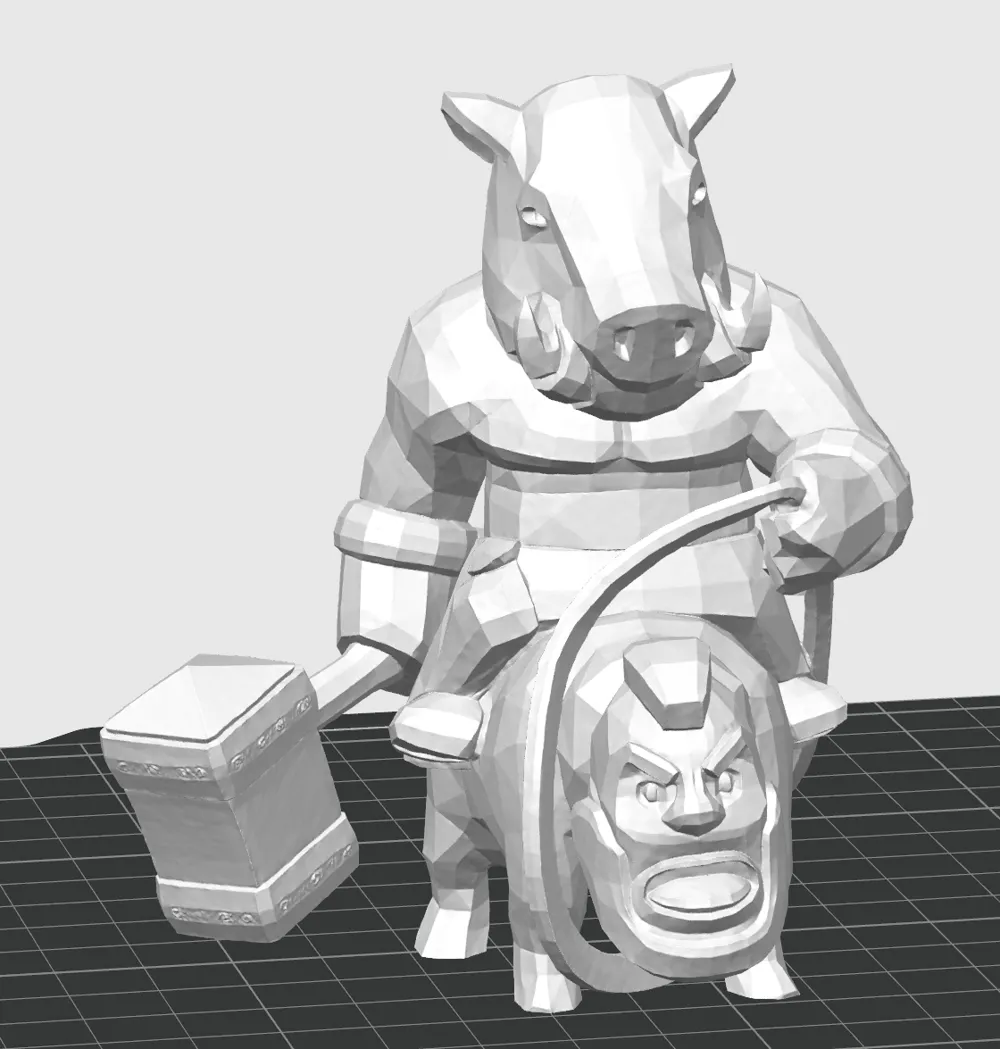 Rider Hog - Free 3D Print Model - MakerWorld