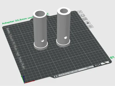 Umbrella holder adapter for balcony railing 22mm and 27mm