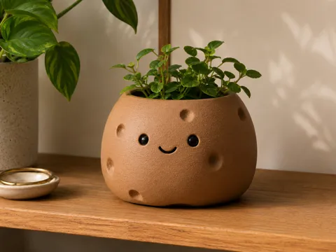 Maceta decorativa: Potato Buddy pot planter — referencia de MakerWorld