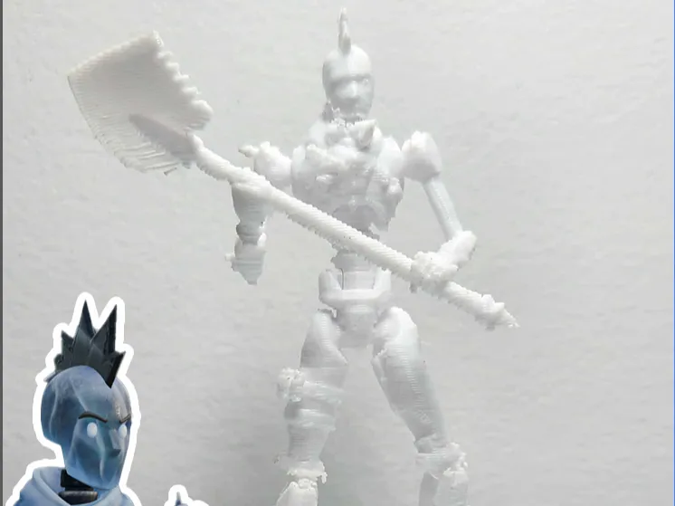 Fortnite Glacial Dummy Skin Ice Breaker pickaxe