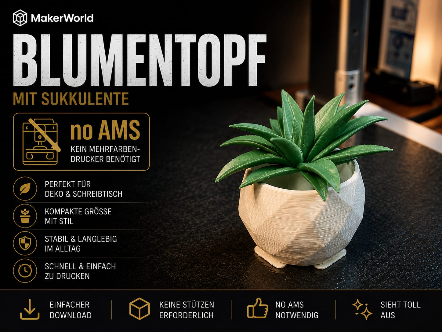 Blumentopf  mit Blume NOAMS