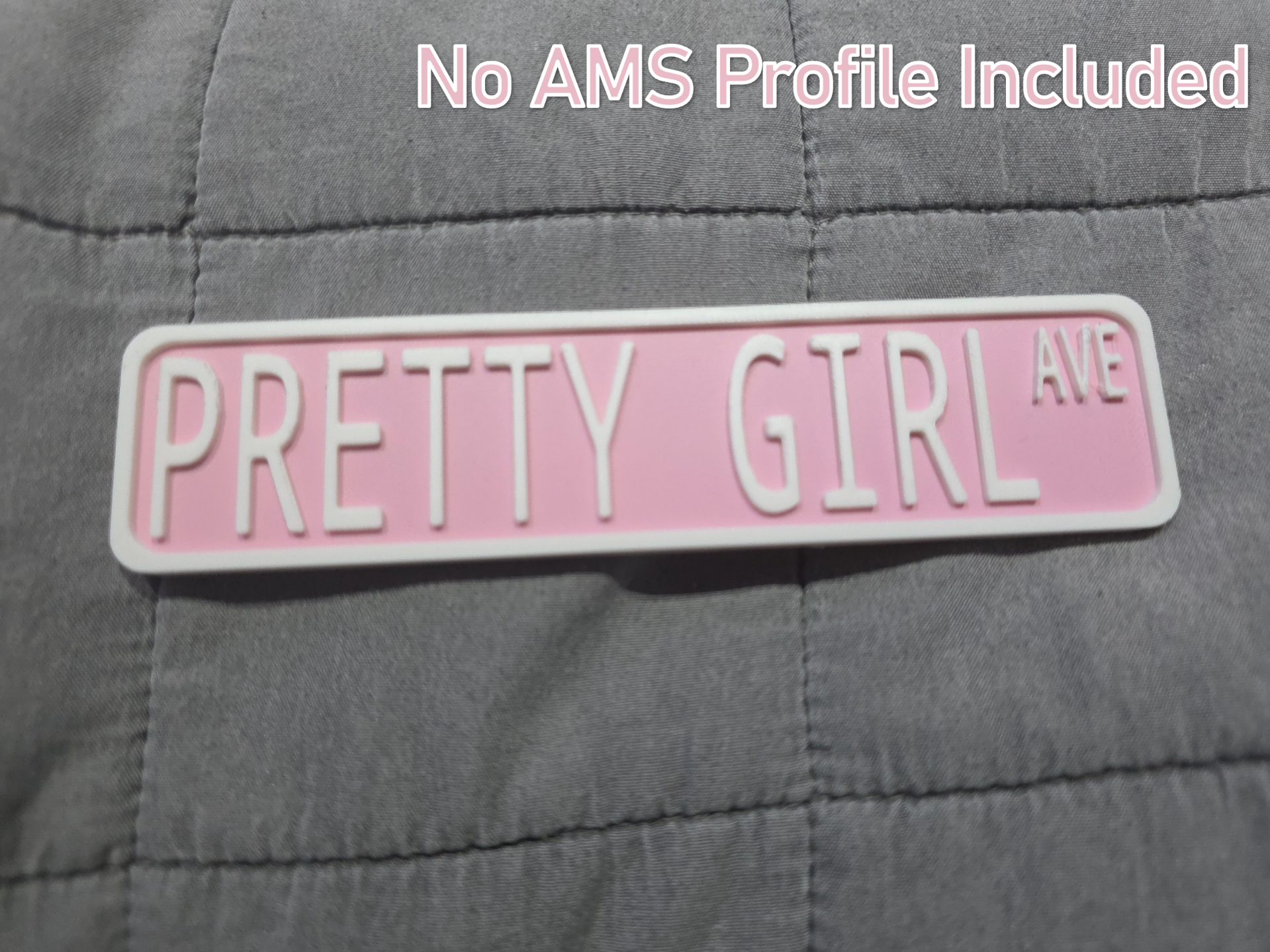 Pretty Girl Ave Plaque