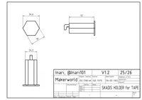 Tape Holder 52mm (wide tape)