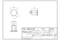 Tape Holder 28mm (thin tape)