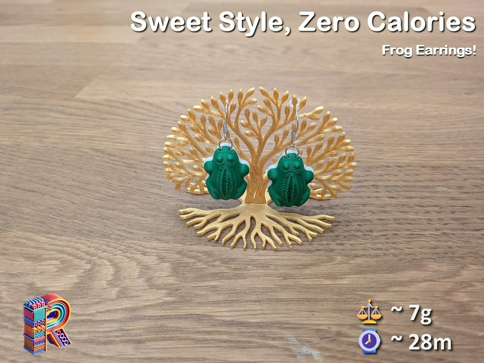 Sweet Style, Zero Calories – Frog Earrings