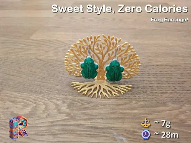 Sweet Style, Zero Calories – Frog Earrings