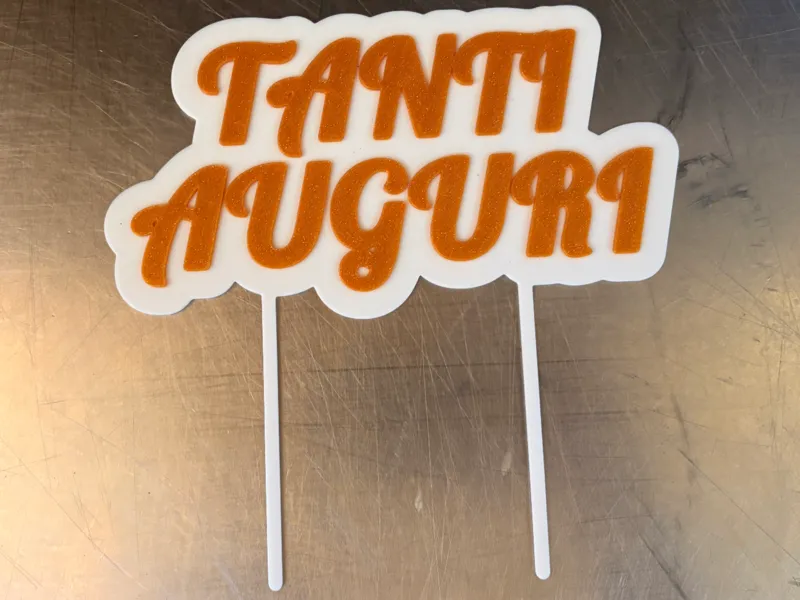 TANTI AUGURI TOPPER TORTA