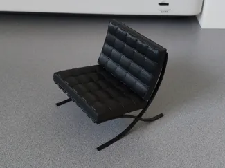 Dollhouse Mies van der rohe chair 1:12