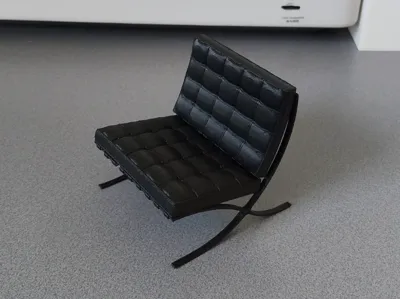 Dollhouse Mies van der rohe chair 1:12