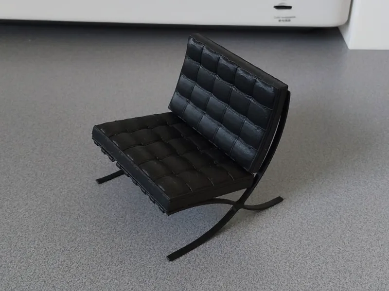 Dollhouse Mies van der rohe chair 1:12