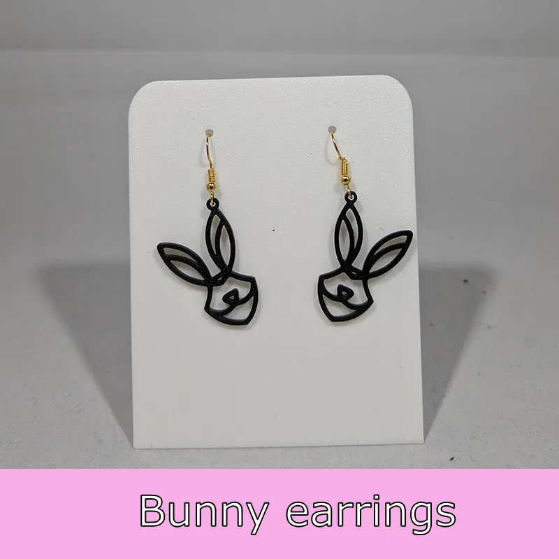 Bunny earrings view 2