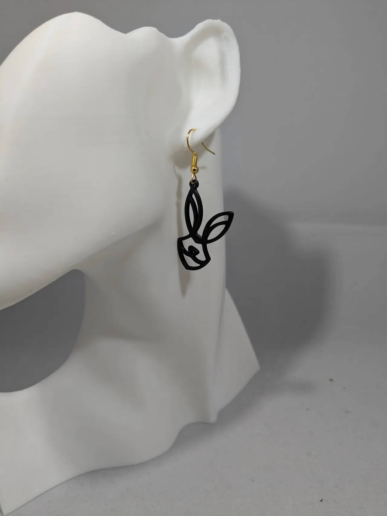 Bunny earrings view 4
