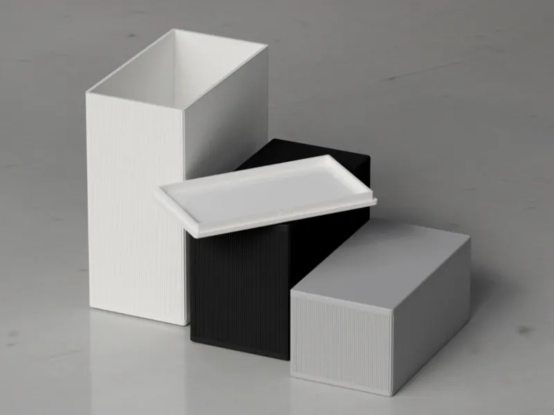 Set of Storage Boxes / Containers - minimal design