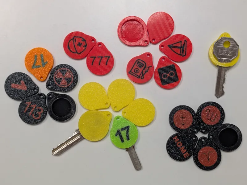 Key cover with text for TPU filaments
