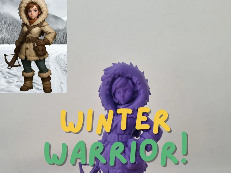 Winter Warrior – 3D Character Model (Gina Style) 