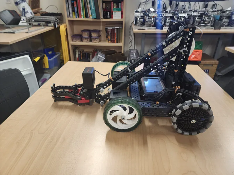 VEX Clawbot robot base and arms 3d printed for fun
